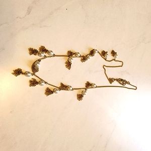 J Crew Pearl and Tassle necklace